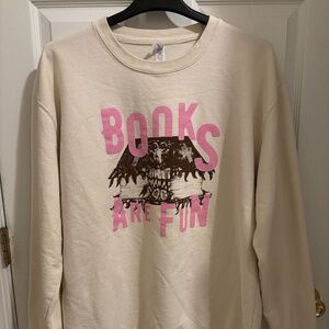 PLUS, SIZE JUSTHOODS BOOKS ARE FUN WOMEN’S TOP